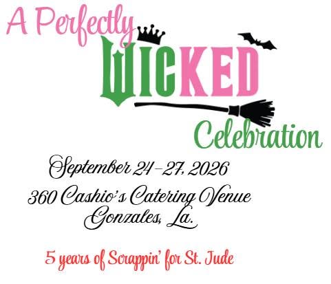 Flyer for Scrappin' for St. Jude