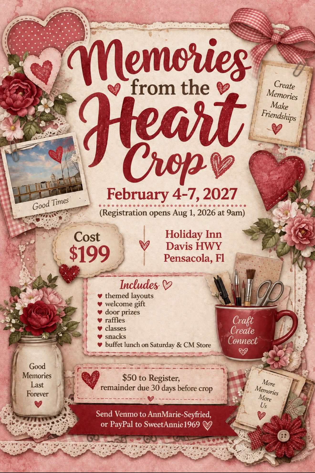 Flyer for Memories from the Heart